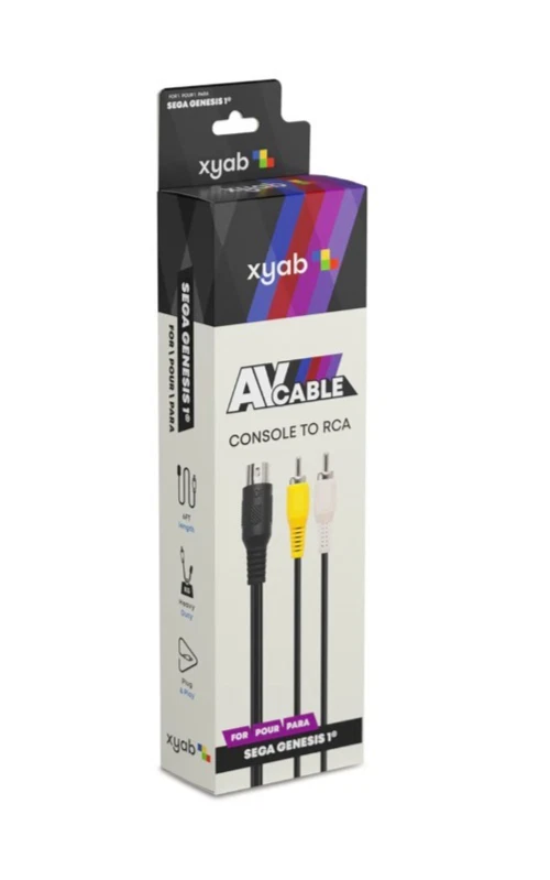 Высококачественный сменный аудиовизуальный кабель для систем Sega Genesis 1 - Изображение 2 из 4