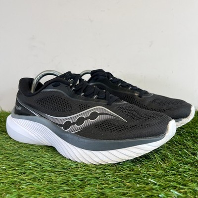 Saucony Turnschuhe Größe 8 Herren schwarz Mesh Kinvara 15 bequeme Schnürschuhe Laufschuhe