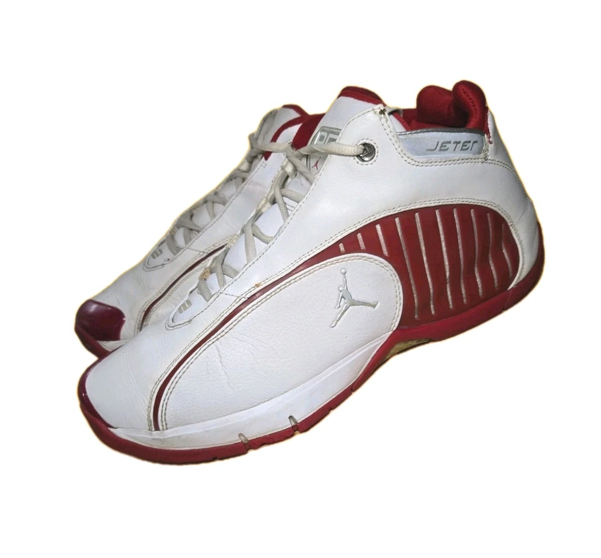 Jordan Jumpman Jeter Official White Deep Red for Sale