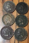 Indian Head 1903,1907,1906,1895,1898,1881, Get (6) These Actual Penny’s C264