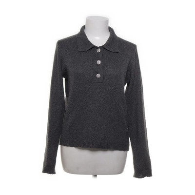 JDY, Strickpullover, Größe: S, JDYRUE RAYA L/S POLO PULLOVER, Grau #i3z
