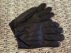 New PROTECTOR Cut-Resistant Leather & DuPont Kevlar Duty Gloves, BLACK, MEDIUM