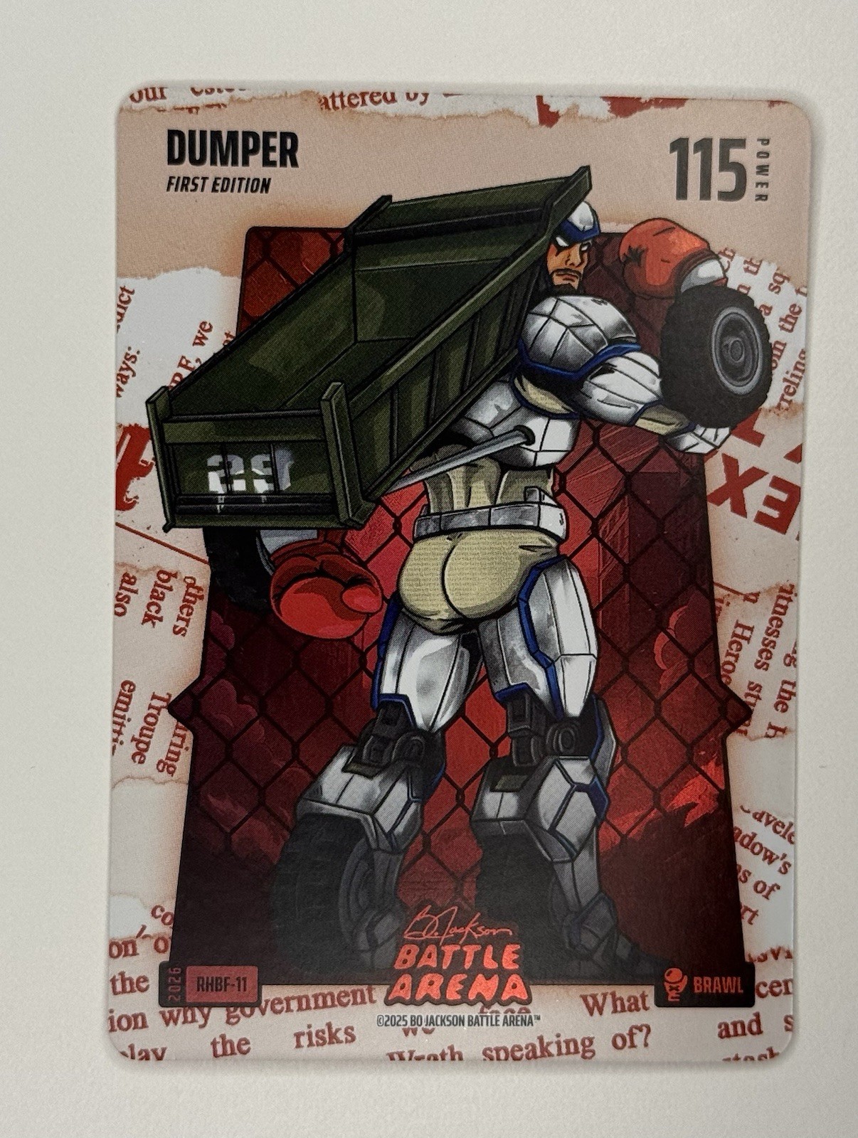 🔥Bo Jackson Battle Arena DUMPER Cal Raleigh Red Headliner Battlefoil SSP🔥