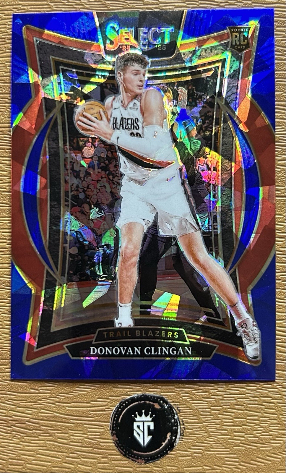 Donovan Clingan 2024-25 Panini Select Concourse Blue Ice Prizm Rookie #69