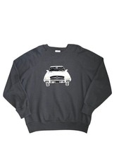 Vintage Mercedes Black Pullover LS Sweatshirt Embroidered USA Large