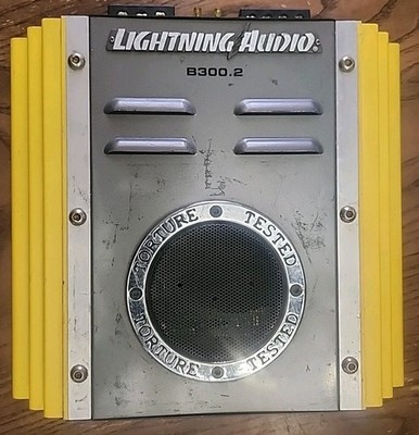 Lightning Audio B300.2 2-Channel Amplifier 600 Watts  Max Old School BOLT Series