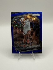 2025 Panini WNBA Prizm Blue Velocity Prizm #23 Jackie Young Las Vegas Aces