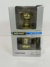Defiant Hartford Bed and Bath Door Knob Satin Nickel 1008 974 326 NEW