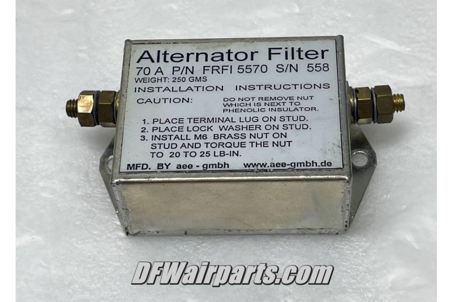FRFI 5570, FRFI-5570, Pilatus PC-12 Aircraft Avionics Alternator Filter
