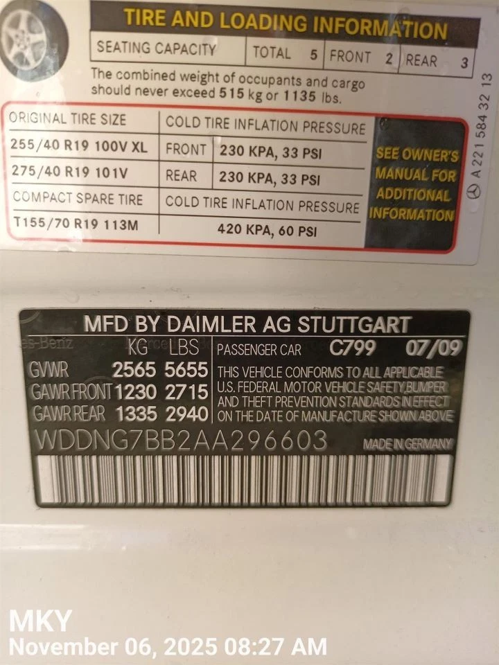 Velocímetro 216 tipo CL550 compatible con 10 MERCEDES CLASE CL 7818964 Foto 3 de 4