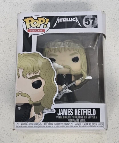 Funko Pop James Hetfield Metallica #57 Rocks Vaulted Vinyl Figure NRFB ( BOX12)