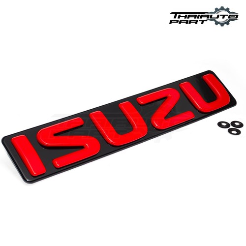 Grille Logo Front Red Isuzu Emblem For Isuzu Dmax D-Max Pickup Ute 2012-2018 - Picture 3 of 9