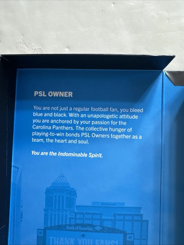 2023 CAROLINA PANTHERS PSL Owner Season  Collectors Box - Image 3 of 4