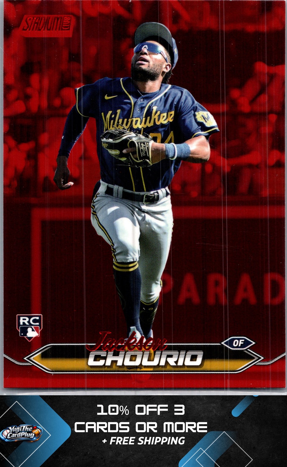2024 Stadium Club #184 Jackson Chourio Red Foil