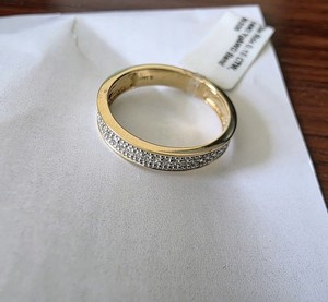 14k Gold Ring .16ct Earth Mined Diamonds Round Brilliant Cut Includes Appraisal