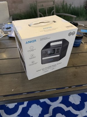 Anker 521 Portable Power Station, 256Wh 6-Port PowerHouse, 300W | eBay