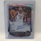 Sarah Strong 2025 Bowman Chrome Mini Diamond Autograph Refractor /100