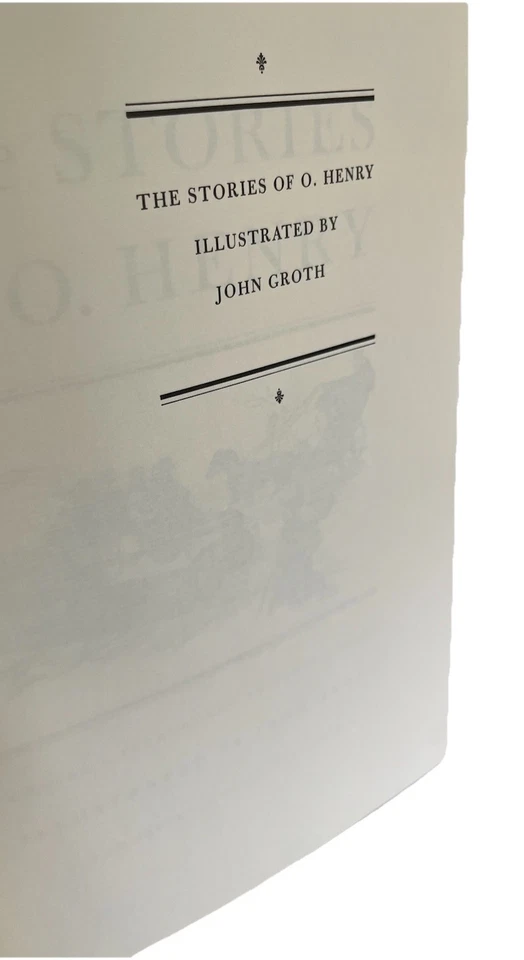 The Stories of O. Henry Heritage Press John Groth 1965 w Slipcase +Sandglass Ltr Foto 4 de 4
