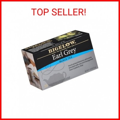 Bigelow Tea Earl Grey Black Tea, Caffeinated Tea, 20 Total Tea Bags (Pack of 1)