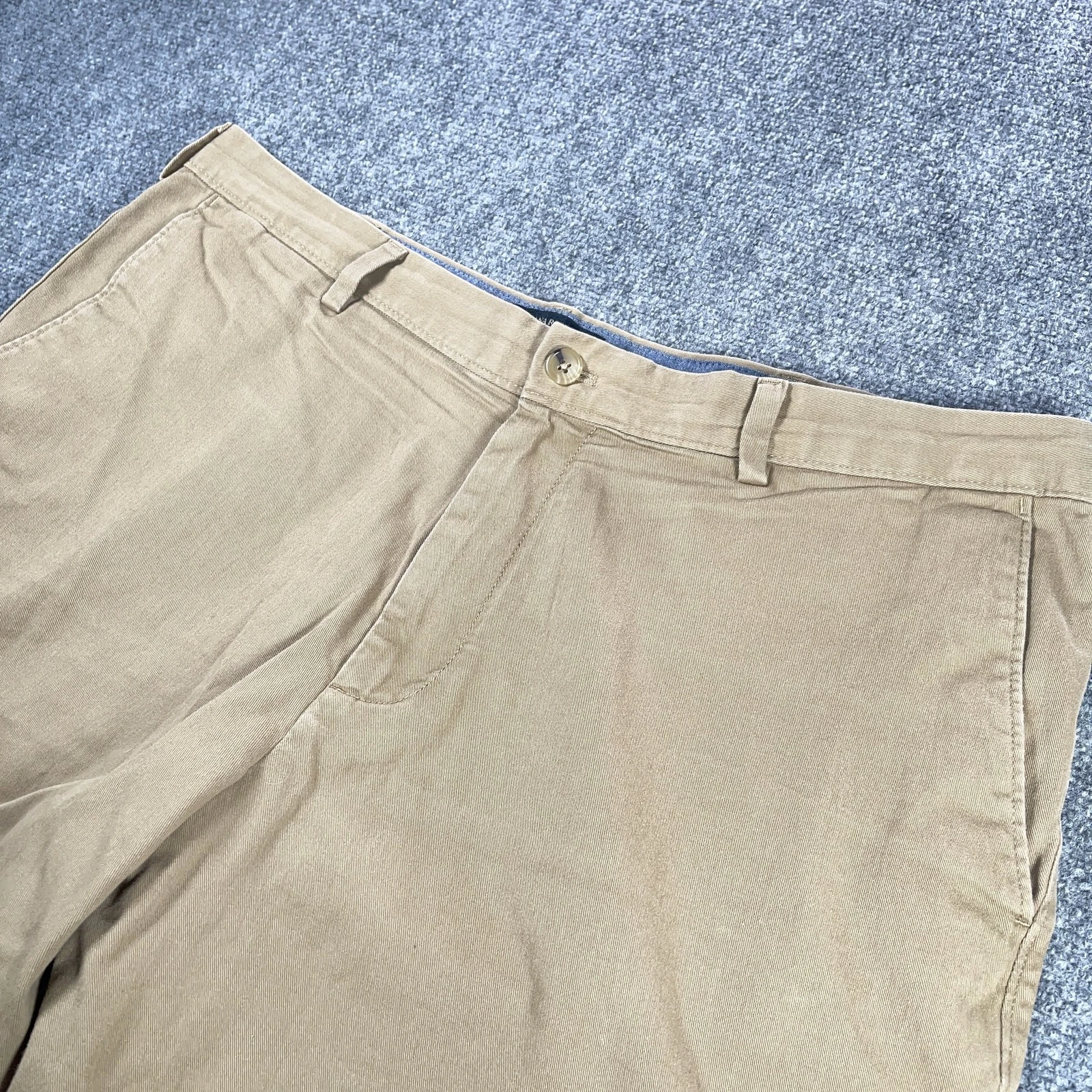 Banana Republic 8 And Short Mens 38 Beige Flat Front Classic Comfort