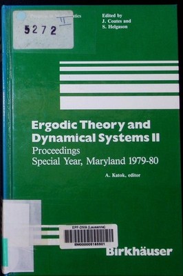 Ergodic theory and dynamical systems II proceedings, special year, Maryland 1979