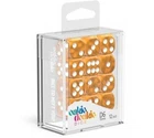 Oakie Doakie D6 16mm Marble Orange 12 Dice Set