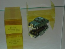 H0 Slot BAUER "MERCEDES BENZ POLIZEI" grün 3215 f. FALLER gebr. komplett (2034)