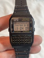 Casio DBC-62 World Time Calculator Data Bank Orologio Digitale Modulo 676 Nuovo Bat.