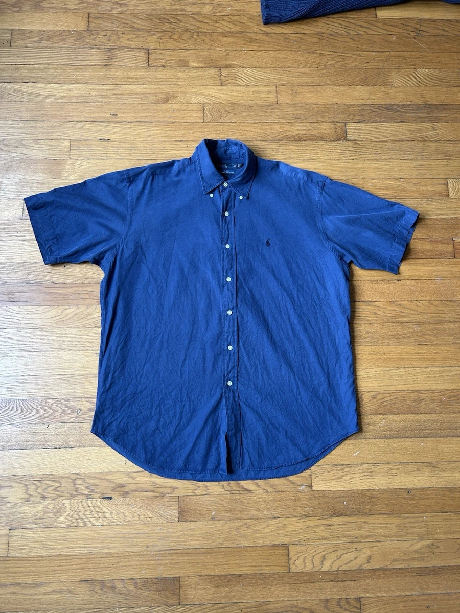 Ralph Lauren Silk Button-Up Casual Button-Down Shirts for Men for