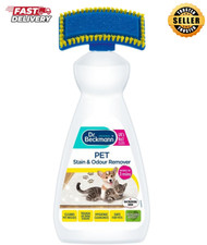 Pet Odour & Stain Remover 650ml Carpet Upholstery Cleaner With Brush Uk 6.58 per litre