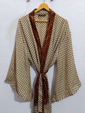 Ankle Length Silk Kimono Robe For Her L-100
