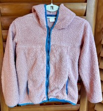 Hanna Andersson Marshmallow Pink Hoodie Jacket Zip Up Coat Size 10 or 140cm