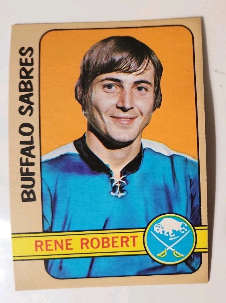 1972 73 Topps Hockey Card 161 Rene Robert Buffalo Sabres 
