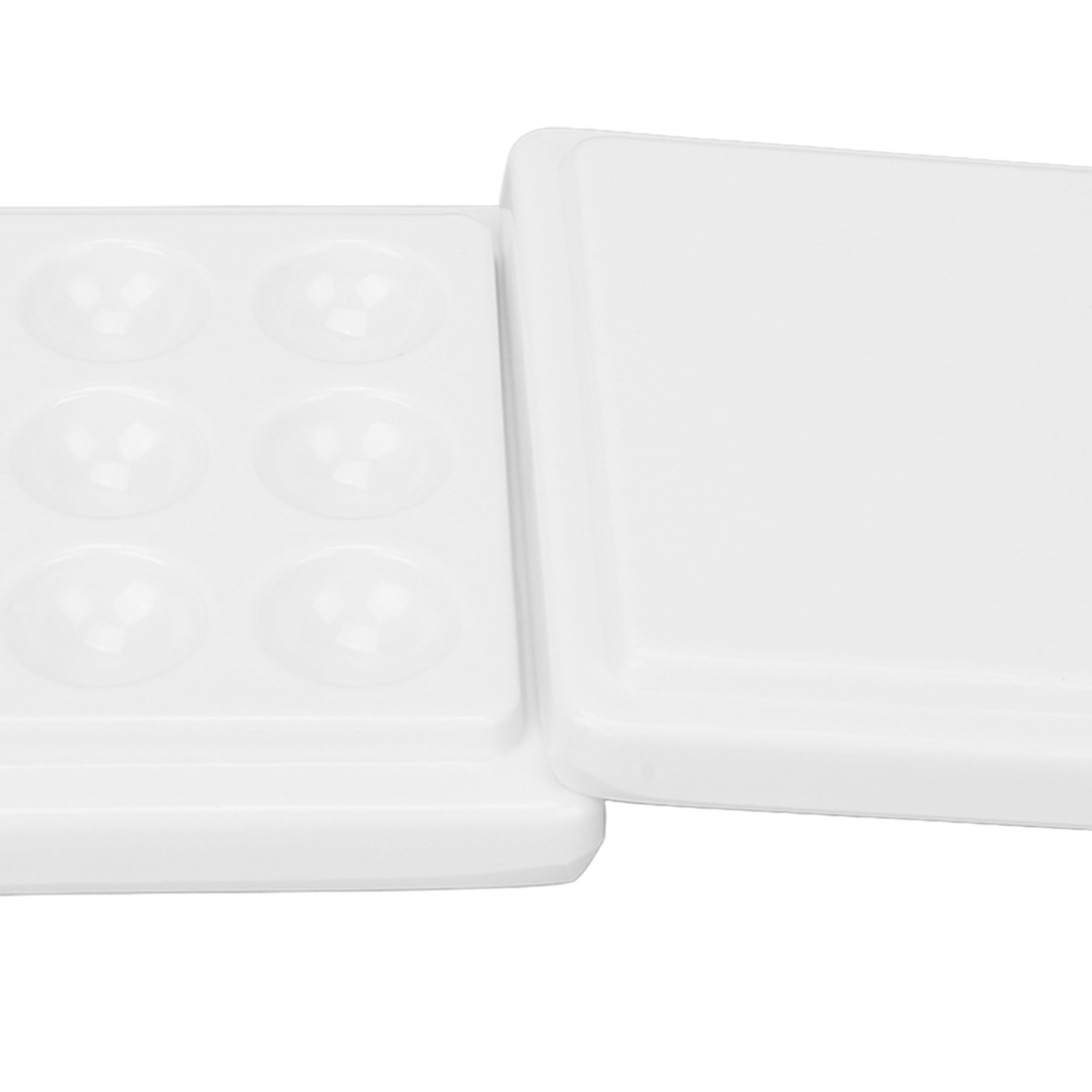 12 Wells Porcelain Paint Palette Dustproof White Watercolor Paint Palette Fo