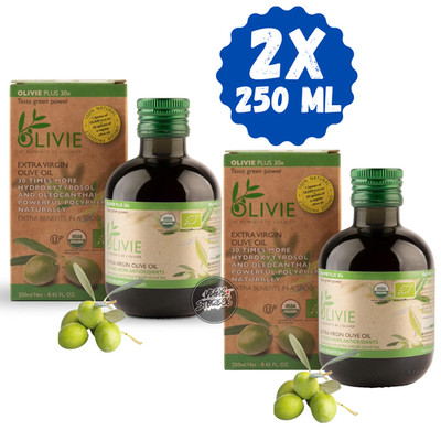 2 x 250 ML Olive House Olivie Plus 30x Extra Virgin Olive Oil Rich Antioxidant