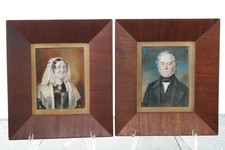 c1840 Portrait Miniature's of an interesting couple