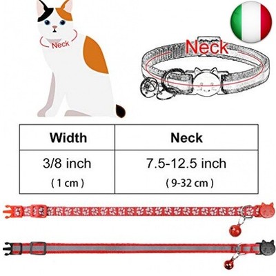 6 Collari Per Gatti Riflettenti Con Campanellino - Regolabili E Sicuri (19-32 Cm) - Foto 2