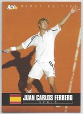 2005 Ace Authentic Debut Edition - Juan Carlos Ferrero Tennis Card #25