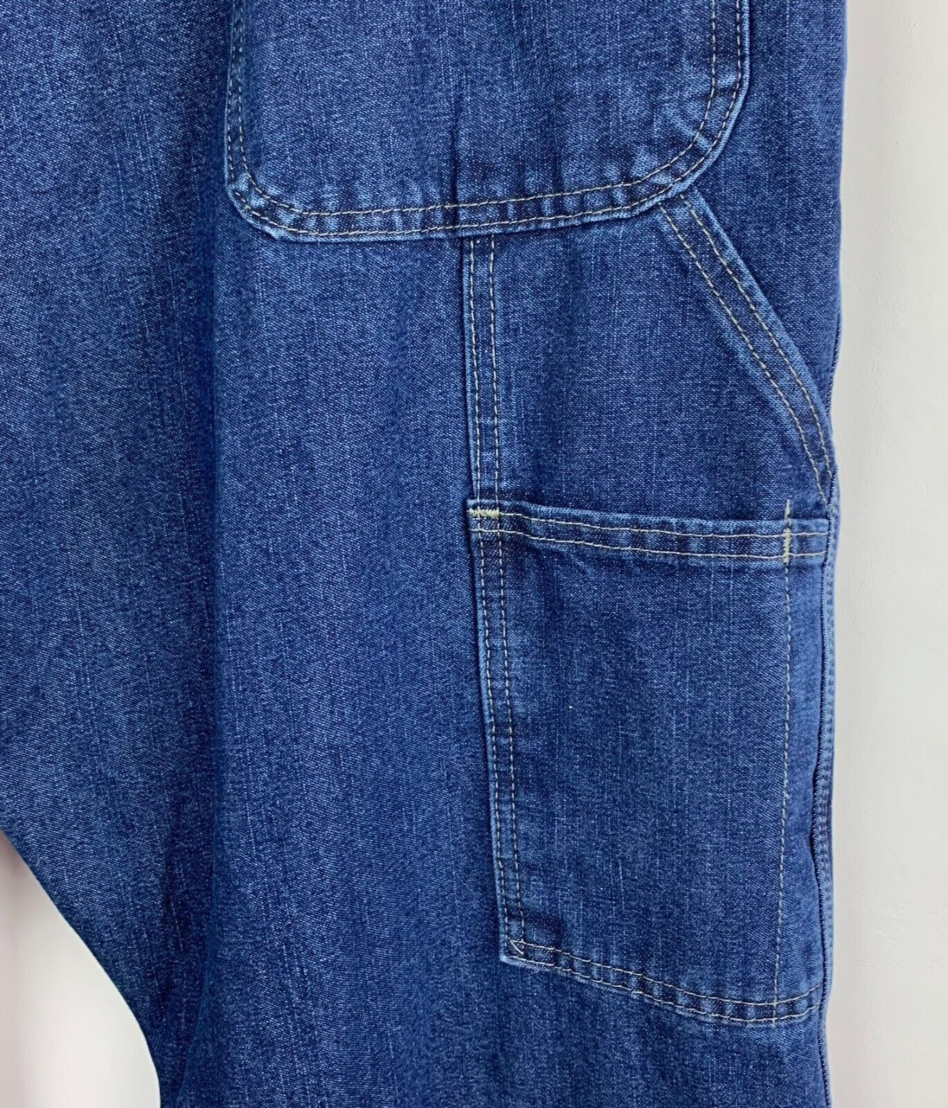 Wrangler Jeans Blue Carpenter Straight Leg 5-Pocket Fleece Lined Size 40/32 NEW image 9