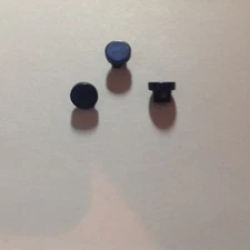 NEW 15 Pcs 1/4 INCH SHANK BUTTONS DARK BLUE  PEARL FINISH