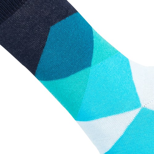 Mysocks Diamond Pattern Unisex Socks Combed Cotton Seamless Toe - Picture 25 of 33