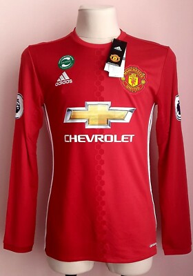 Maillot Domicile Manchester United 2016/2017 Avec Rooney 10 - Taille S, Manches Longues, Excellent état