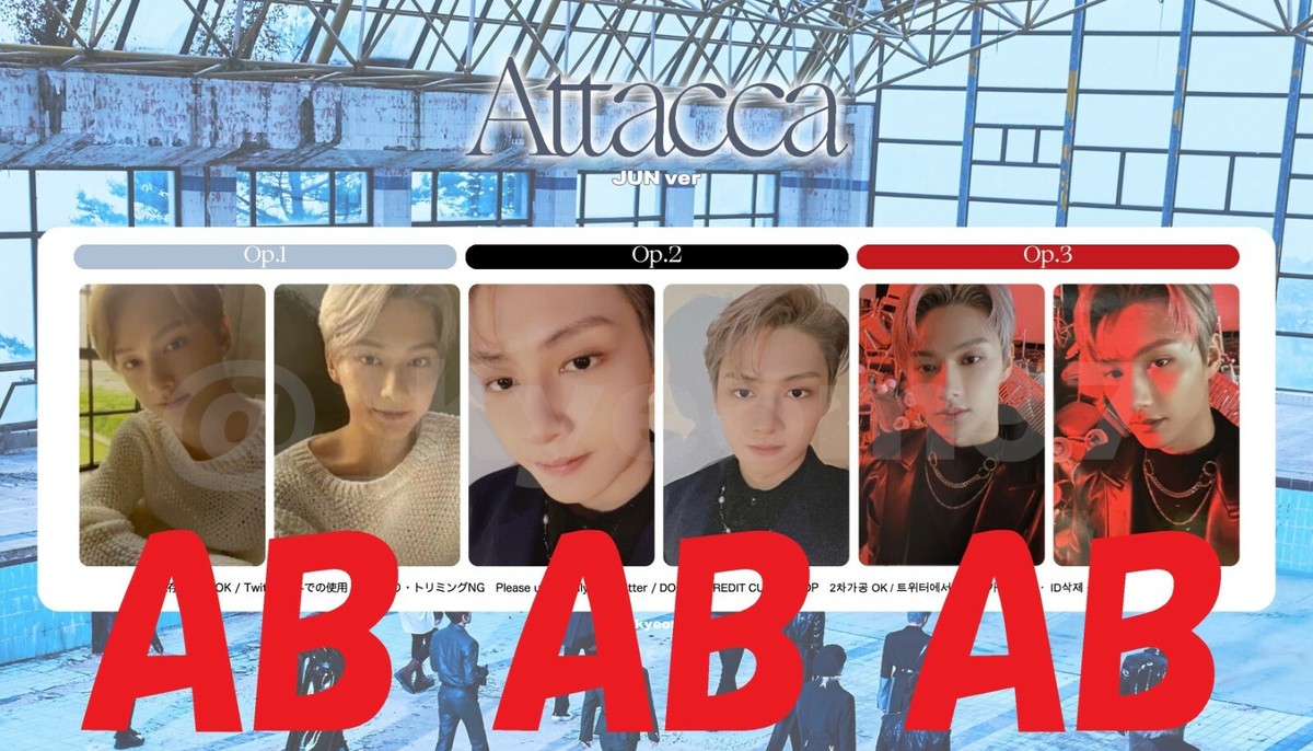 JUN SEVENTEEN - Attacca - Official Photo card Op.1 2 3 SVT