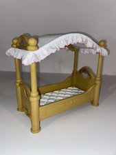 Fisher Price Briarberry Bear Canopy Bed Vintage Collectible Rare Dollhouse