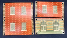 (3) A.C. GILBERT ERECTOR PARTS SKYSCRAPER PANELS 1935-37 NA, NC & ND