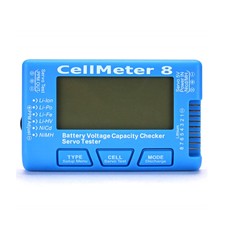 CellMeter 8 LCD Digital Battery Capacity Checker 2-8S Servo Battery Tester