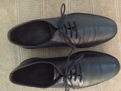 Max Mara Weekend Lederschuhe Derby Schnürer Blau 37