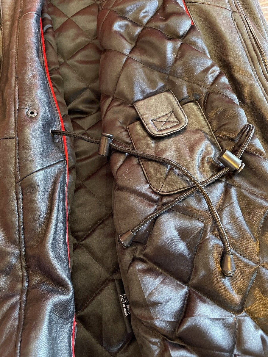 Nicole Miller Men's Vintage Black Leather Jacket L | eBay