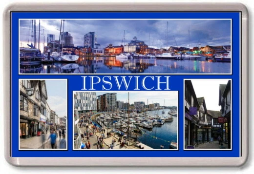 FRIDGE MAGNET - IPSWICH - Large - Suffolk TOURIST
