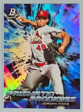 2018 Bowman Platinum #PPP-30 Jordan Hicks Prismatic Prodigies